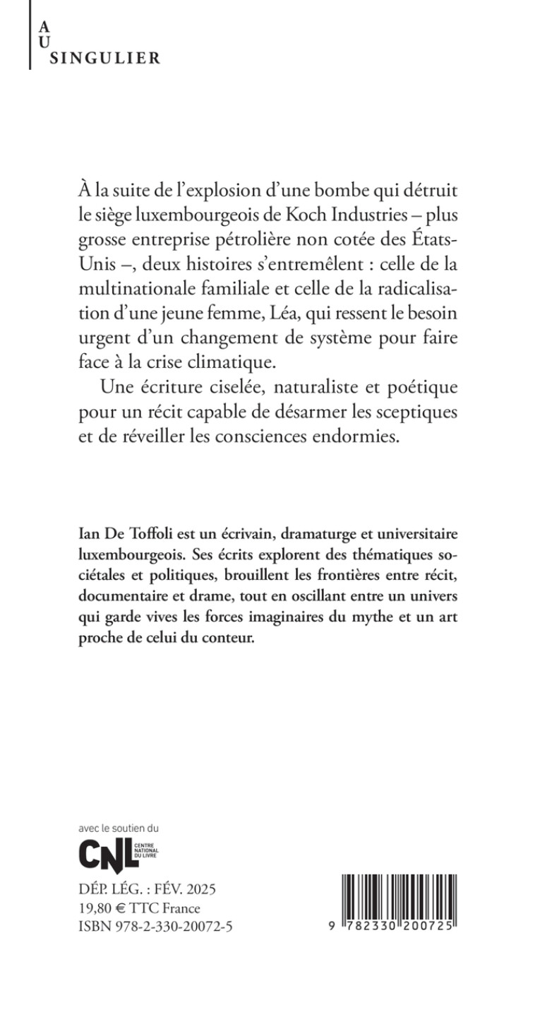 Léa ou la théorie des systèmes complexes - Ian De Toffoli - ACTES SUD