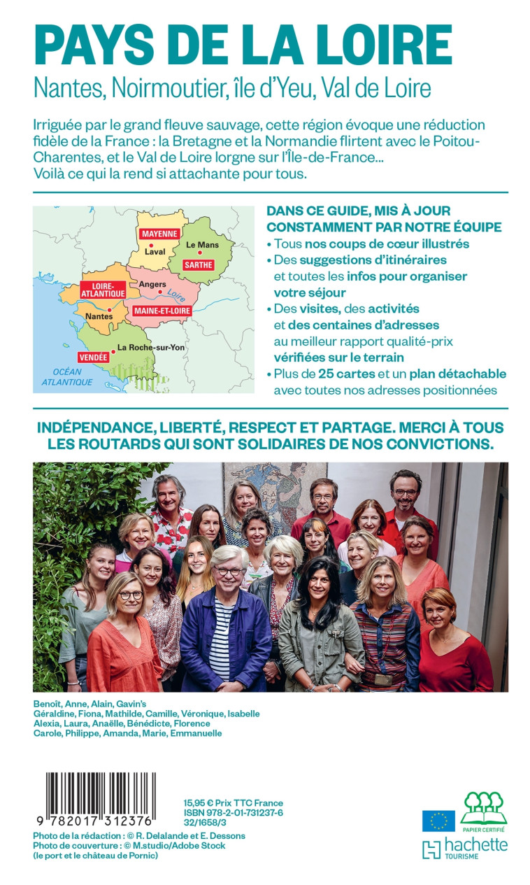 Guide du Routard Pays de la Loire 2025/26 -  ,   - HACHETTE TOURI