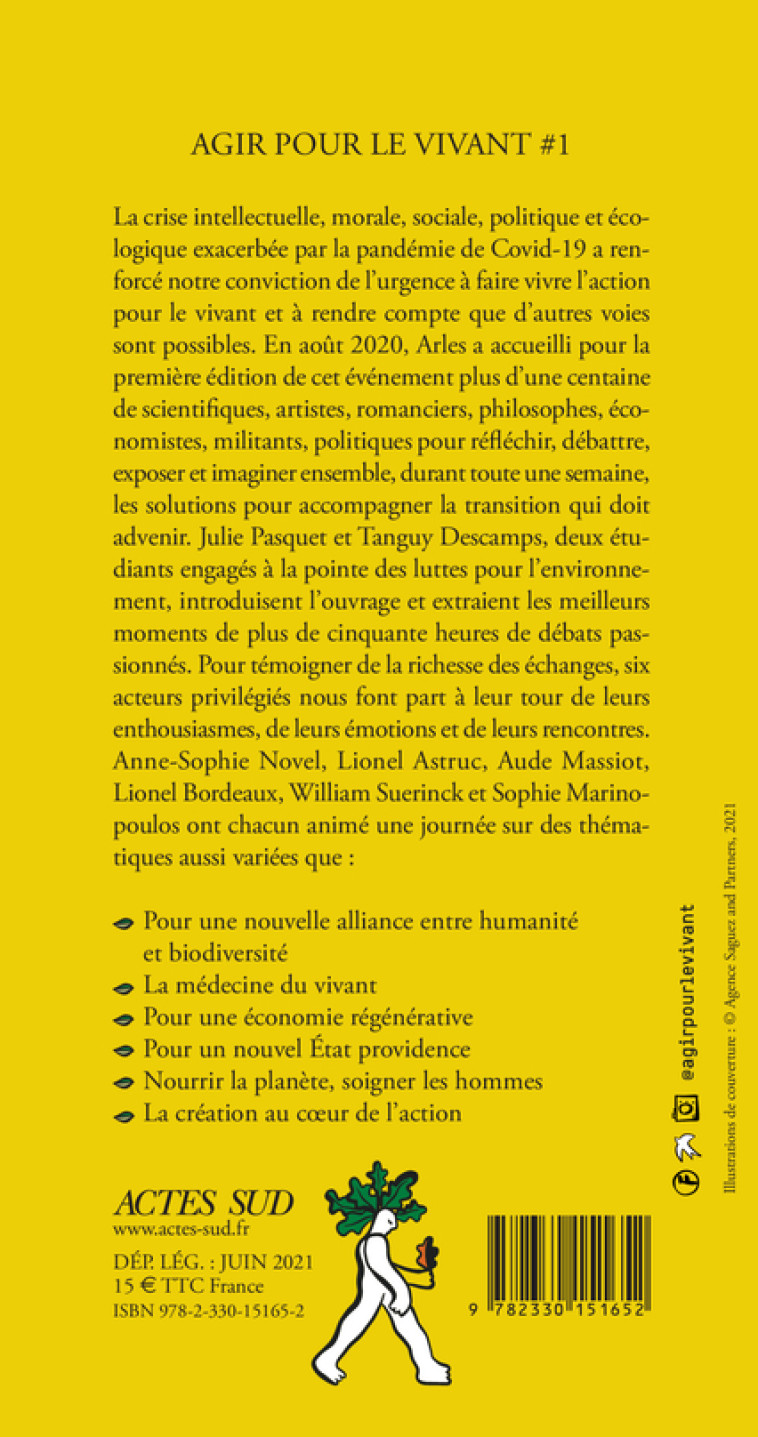 Agir pour le vivant #1 -  Collectif, Lionel Astruc, Lionel Bordeaux, William Suerinck, Julie Pasquet, Anne-Sophie Novel, Aude Massiot, Sophie Marinopoulos, Tanguy Descamps,  Collectif, Lionel Astruc, Lionel Bordeaux, William Suerinck, Julie Pasquet, Anne-