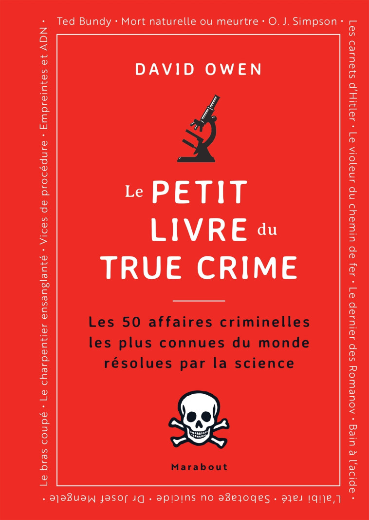 Le petit livre du True Crime - Joel Levy - MARABOUT